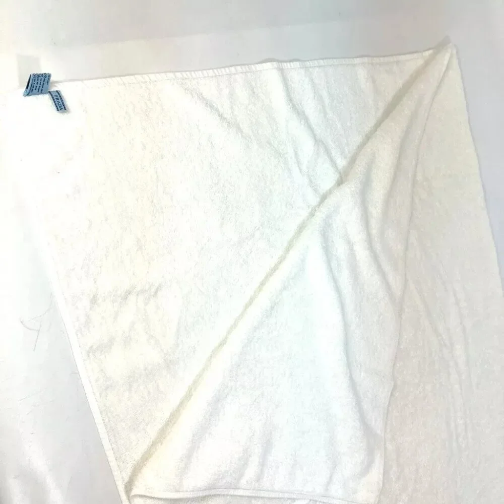 PRADA Bath towel Interior Throw Blanket logo Beach towel towel cotton White